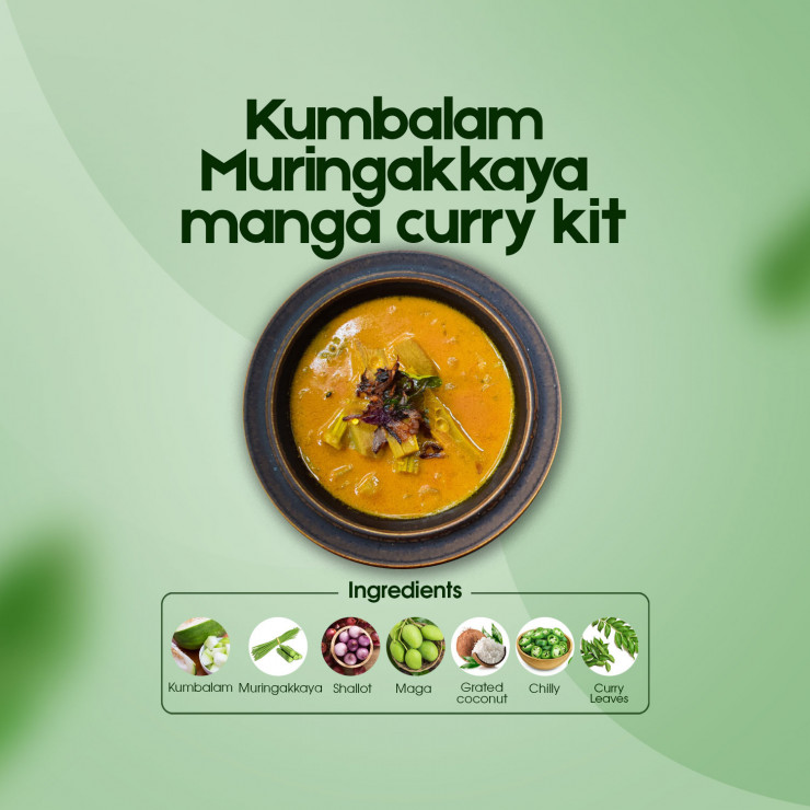 Instant Kumbalam- Muringakkaya- Manga Curry Kit